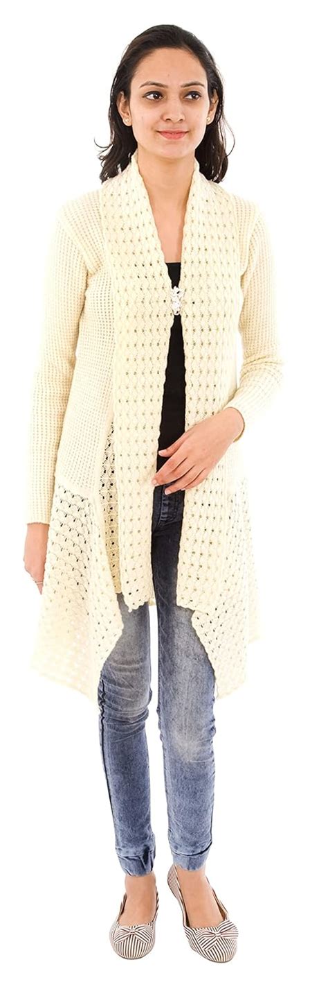 Buy FREUNDIN Free Size Girl Women's Woollen Cardigan CS-41 Olive Trend ...