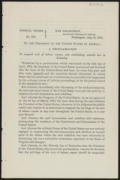 General orders no. 233. | Library of Congress