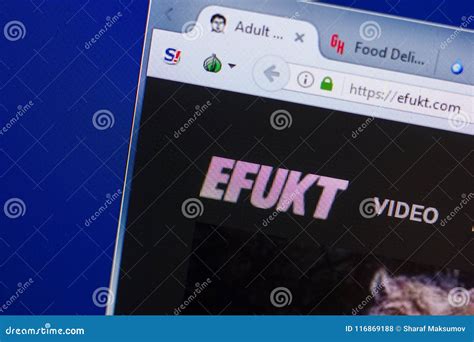 Ryazan, Russia - May 13, 2018: Efukt Website on the Display of PC, Url ...