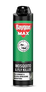 Baygon Mosquito & Fly Killer Spray- 400 ml, Green : Amazon.in: Garden ...