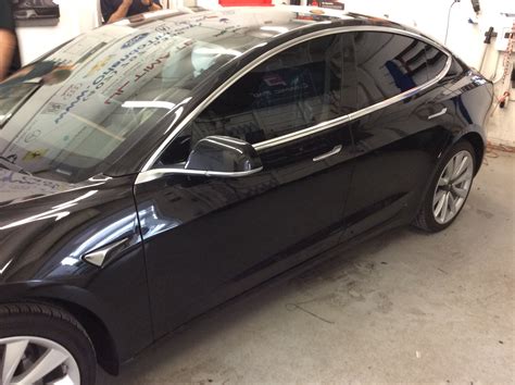 Black Tesla Model 3 Ceramic Window Tint in Orlando - Ultimate Window ...