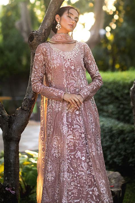 Mushq Roohi Peach Net Wedding Pakistani Suit – Vaniya | Perfect for ...