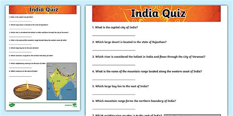 India Map Quiz (teacher made) - Twinkl