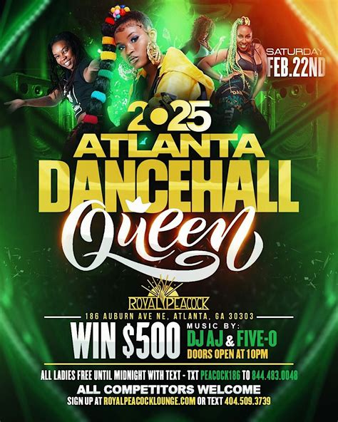 Atlanta Dancehall Queen | $500 Prize Dance Contest @ The Royal Peacock ...