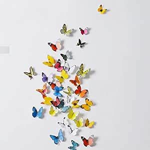 Indian Royals 3D PVC Self Adhesive Peel and Stick Butterfly Sticker for ...