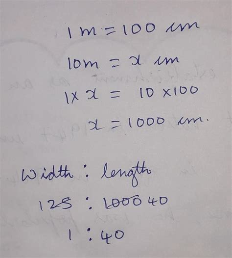the length of a Ribbon is 10 M and its width is 25 cm find the ratio of ...