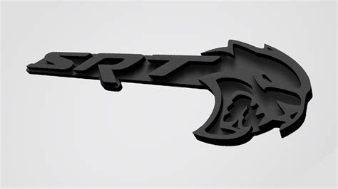 📛 Insignia Dodge Challenger/Charger Hellcat・Archivo STL para Impresión 3D・Cults
