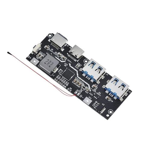 5 USB Port PowerBank Circuit Board 22.5W Dual Quick-Recharge Module ...