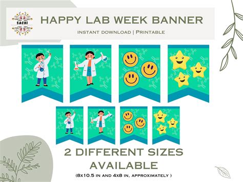 Happy Lab Week Banner Printable | Lab Week 2025 | Lab Week Activities ...