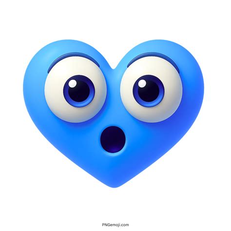 Shocked Heart Emoji Multicolor 3D PNG, Transparent, ClipArt Collection ...
