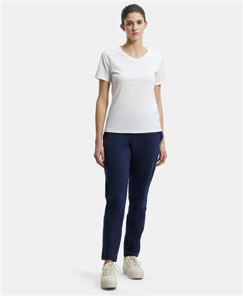 Buy Super Combed Cotton Elastane French Terry Straight Fit Trackpants ...