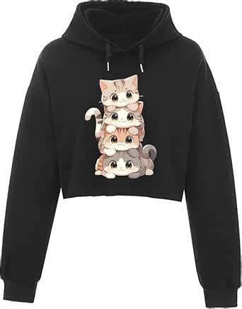 Buy ABSOLUTE DEFENSE Crop Hoodie for women Girl casual stylish latest ...