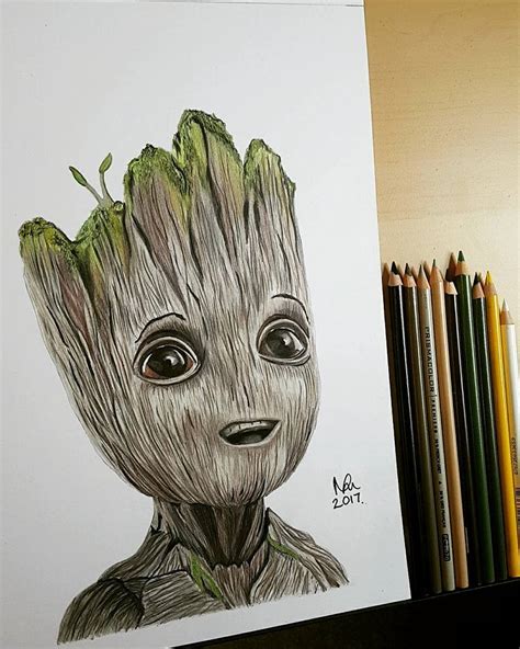Image result for How to Draw Groot Step by Step