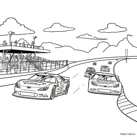 Nascar Autos Ausmalbilder