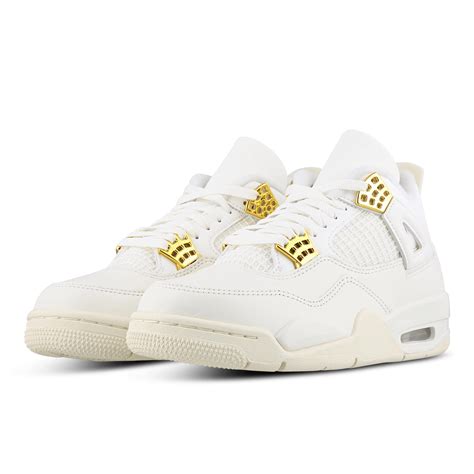 JORDAN 4 Retro 'White & Gold'