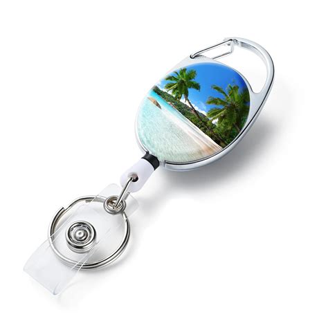 3 Pack Badge Reels Retractable,Double Sided Color Print Pattern Retractable Badge Holders ...