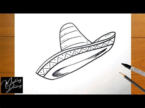 How to Draw a Sombrero Hat - YouTube