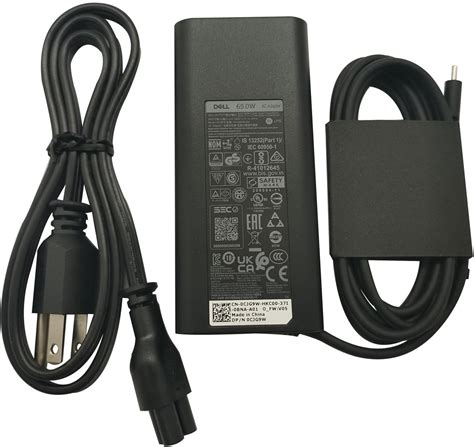 Amazon.com: Dell Laptop Charger 65W USB-C,AC Adapter with Power Cord ...