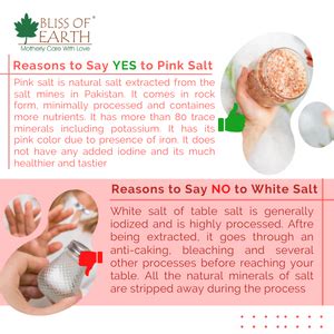 Bliss of Earth 1KG Pure Himalayan Pink Salt Non Iodised Rock Salt For ...