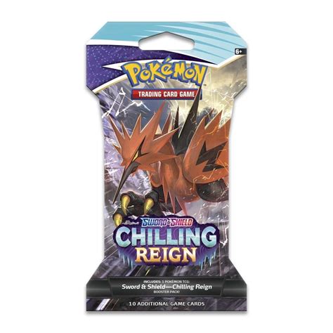 Pokémon TCG: Sword & Shield-Chilling Reign Sleeved Booster Pack (10 ...