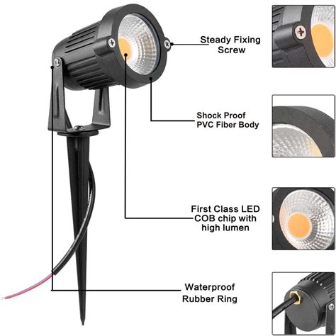 Hybrix LED Spike Light, Spot Light, for Home Garden, (5 Watt ...
