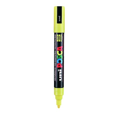 uni-ball Posca 5M 1.8-2.5 mm Bullet Shaped Markers, Yelllow Ink, Pack ...