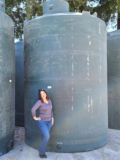 5,000 Gallon Vertical Water Storage Tank 102"D x 159"H