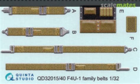 Contents for F4U-1A Corsair interior 3D decals, Quinta Studio QD32040 ...
