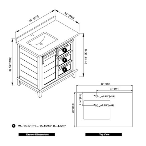 OVE Decors Edenderry 36-in White Undermount Single Sink Bathroom Vanity ...