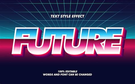Text Style Retro Future 的图像结果