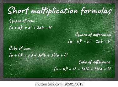 Image result for Short Multiplication Formulas