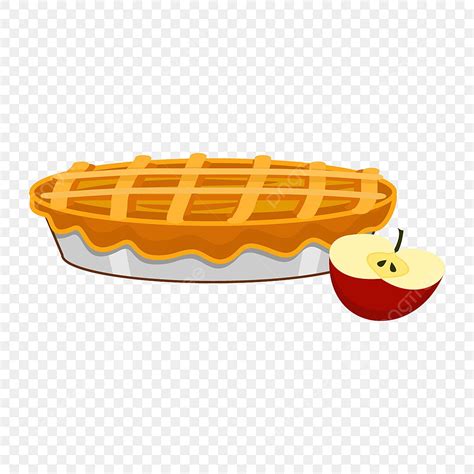 Baked Pie Vector Hd Images, Baked Dessert Apple Pie Clip Art, Apple Pie ...