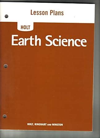 Buy Holt Earth Science: Lesson Plan Booklet Book Online at Low Prices ...