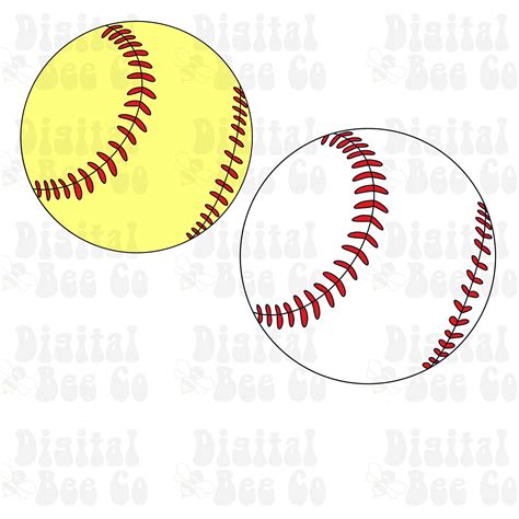 Baseball Clip Art PNG Softball Clip Art PNG Baseball Digital - Etsy