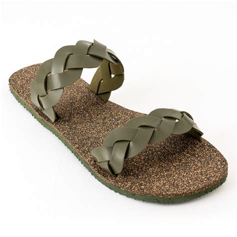 Lumi Dual-Strap Cork Green Women Slides – Planet Paaduks