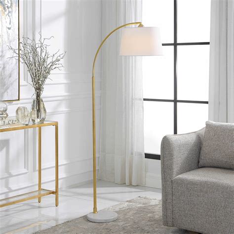 GOLD ARC FLOOR LAMP 1-90162w