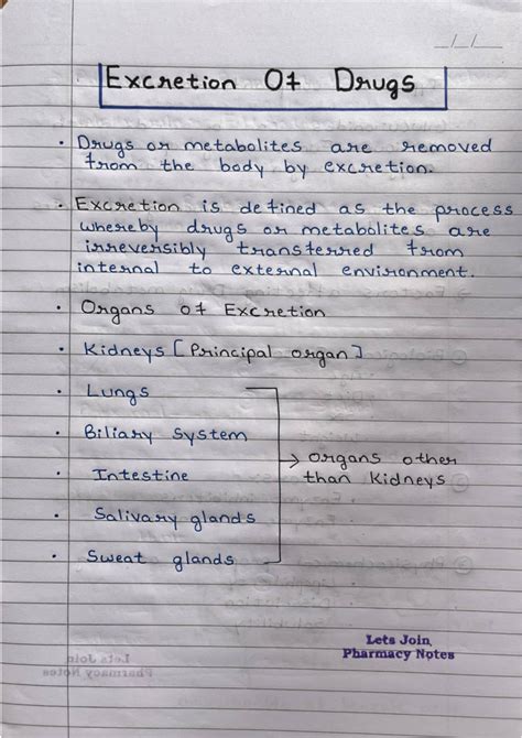 Excretion unit2 part2 Biopharmaceutics - Excretion 07 Drugs Drugs or ...