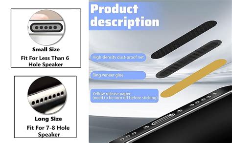 KICKZU 24PCS Mobile Speaker Dust Protector Dustproof Net Stickers ...