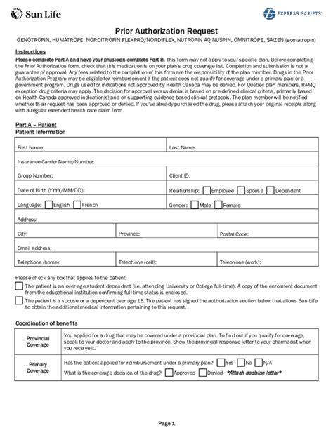 Fillable Online Growth Hormones CCRD Prior Authorization Form Fax Email ...