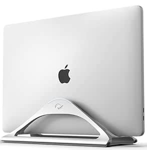 HumanCentric Vertical Laptop Stand for Desks (Silver) | Adjustable ...