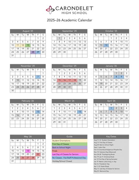 Cal Poly Academic Calendar 2026-27 - Printable Calendar