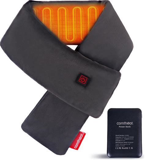 Comfheat Neck Heating Pad, Cordless Heated Scarf Portable Heated Neck ...