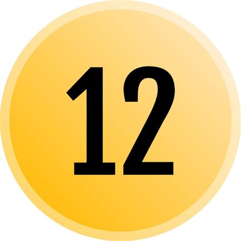 Image result for Yellow Number 12
