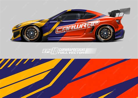 Premium Vector | Racing car wrap designs