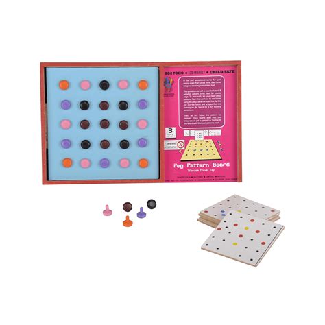 Skillofun Wooden Travel Toy - Peg Pattern Board, – The Magic Lamps