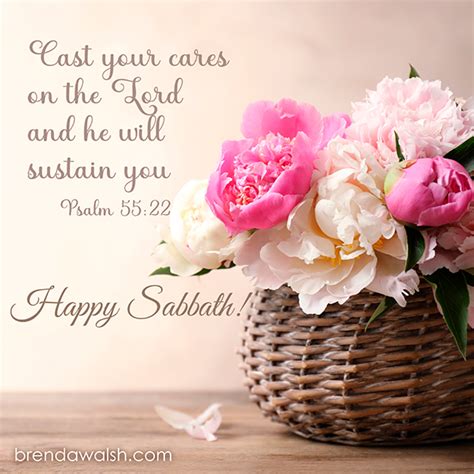 Happy Sabbath - Brenda Walsh Scripture Images