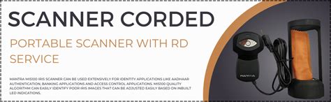 Mantra MIS100V2 Single IRIS Scanner Corded Portable Scanner with RD ...