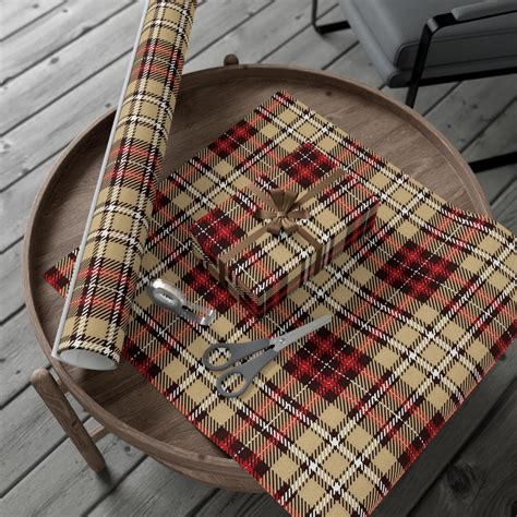 Tartan Plaid Wrapping Paper, Special Gift Wrappers, X-mas Decoration ...