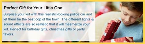 PLUSPOINT Kid Police Car Friction Powered 1:20 Scale With Lights Sirens ...