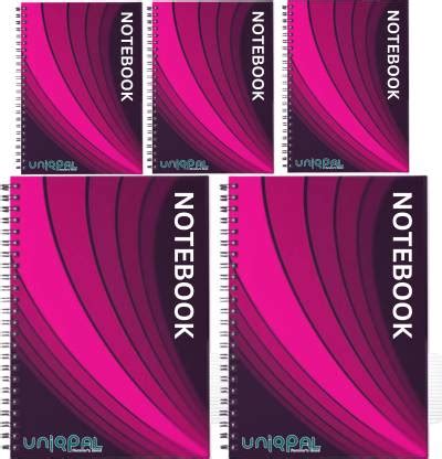 UNIQPAL Spiral Binding Long Notebook-Single Line 75 GSM A4 Note Book ...
